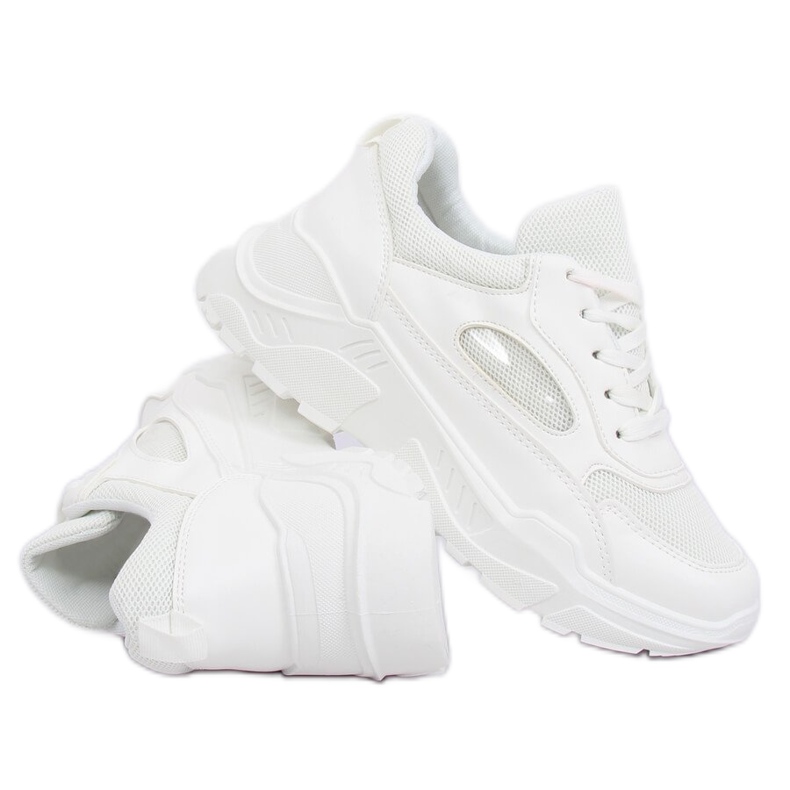 Scarpe sportive bianche PP-37 bianche bianco 2