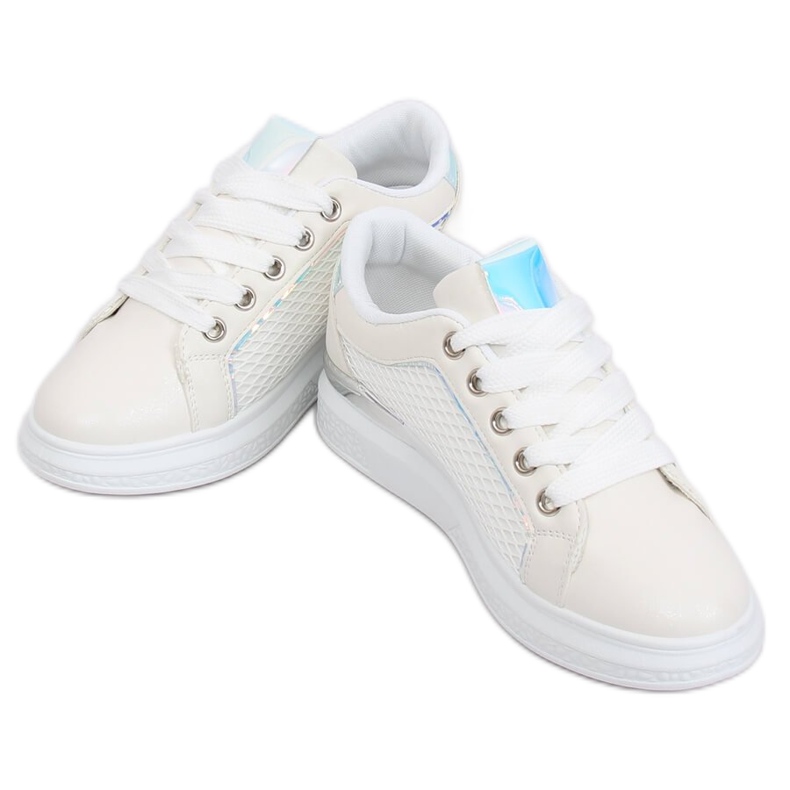 Sneakers bianche olografiche ZF-40 White bianco 2