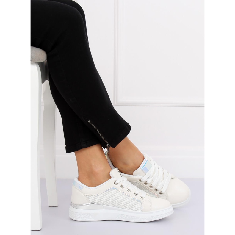 Sneakers bianche olografiche ZF-40 White bianco 1