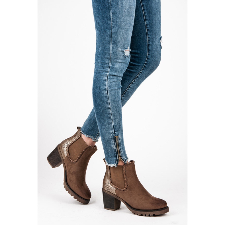 Super Me Stivali alla moda marrone 2