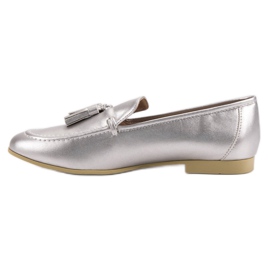 Mocassini Frange Argento VICES grigio 2