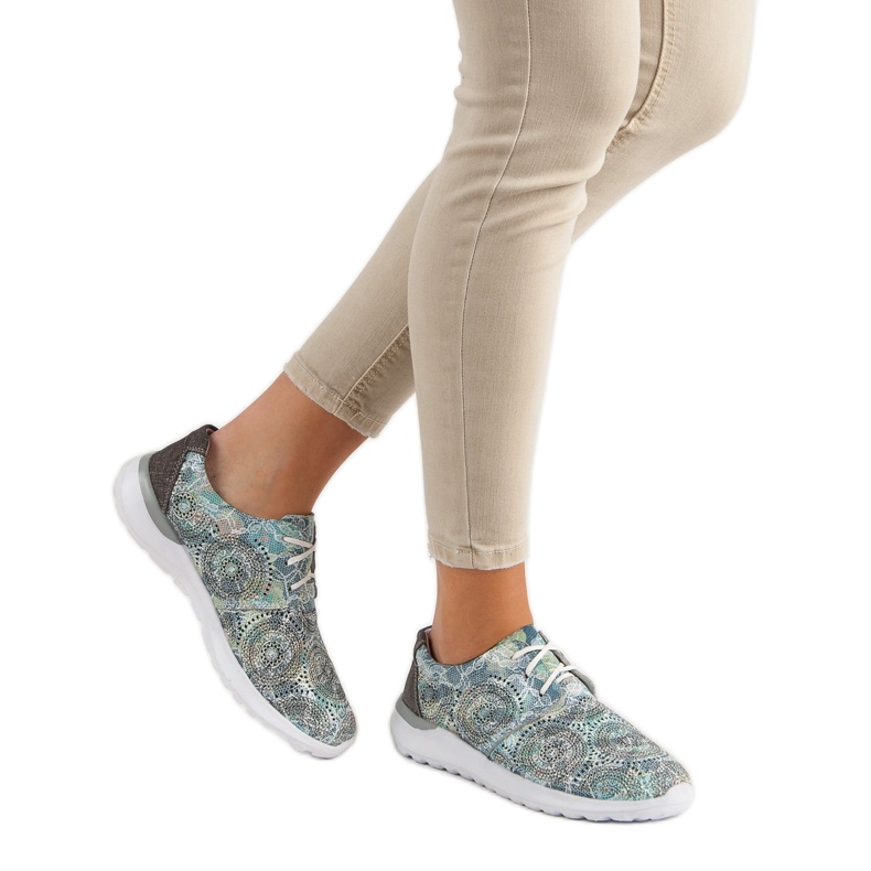 Filippo Scarpe sportive in pelle multicolore 1