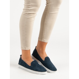 Filippo Signori di pelle della marina blu blu navy 2