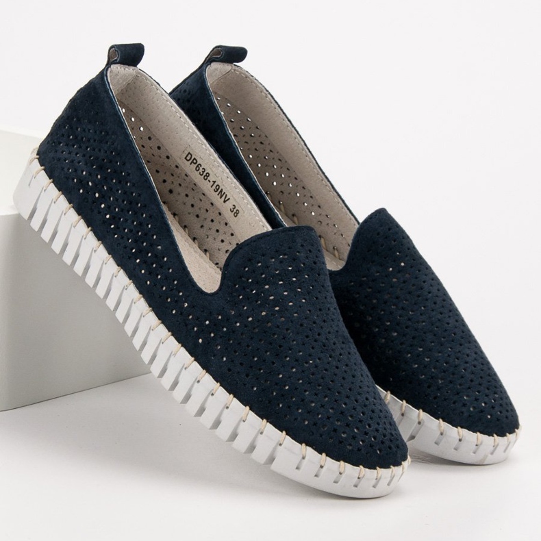 Filippo Signori di pelle della marina blu blu navy 1
