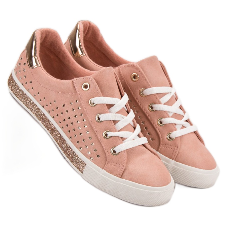 Kylie Sneakers Rosa Con Stelle 1