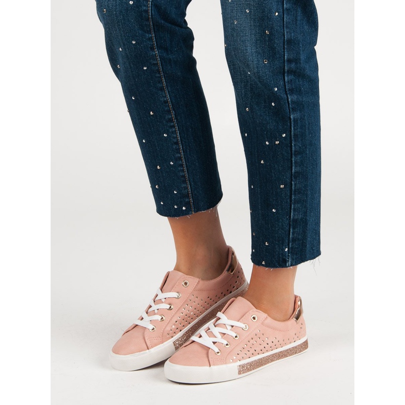 Kylie Sneakers Rosa Con Stelle 2