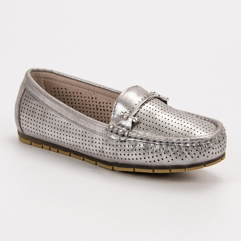 Kylie Mocassini lucidi grigio 1