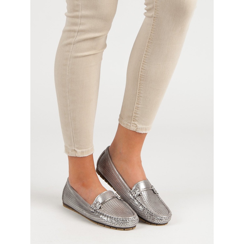 Kylie Mocassini lucidi grigio 2