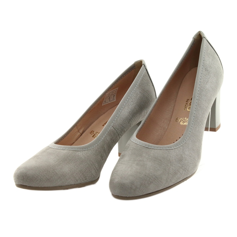 Arka Ark pompa donna in pelle Sua flessibile 5137 grigio 3