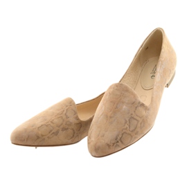 Ballerine Lordsy da donna in pelle Caprice 24203 beige 3