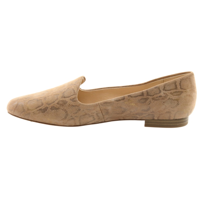Ballerine Lordsy da donna in pelle Caprice 24203 beige 2