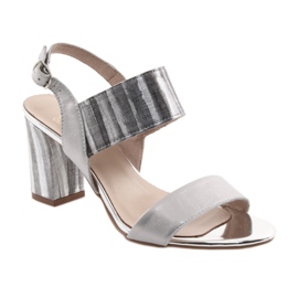 Sandali da donna sul Gamis 3390 post silver grigio 1