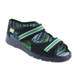 Scarpe per bambini Befado 969X073 verde blu navy 2