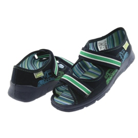 Sandali Befado scarpe per bambini 969X073 blu navy blu verde 4