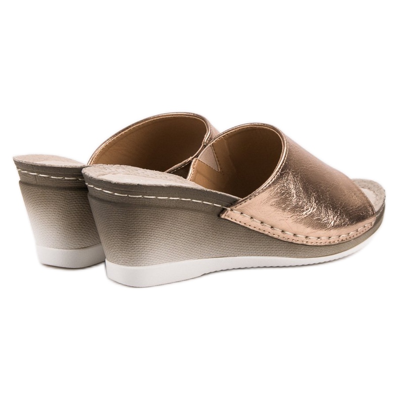 VINCEZA Sandali con Zeppa d'oro 2