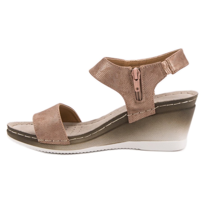 VINCEZA Sandali con Zeppa rosa 2