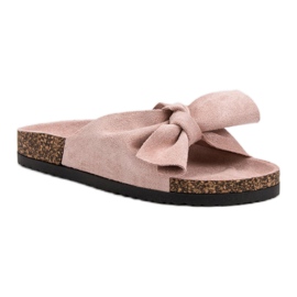 VINCEZA Ciabatte Con Fiocco rosa 1