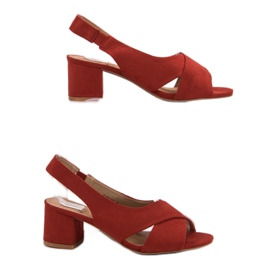 Kylie Sandali rossi in pelle scamosciata rosso 1