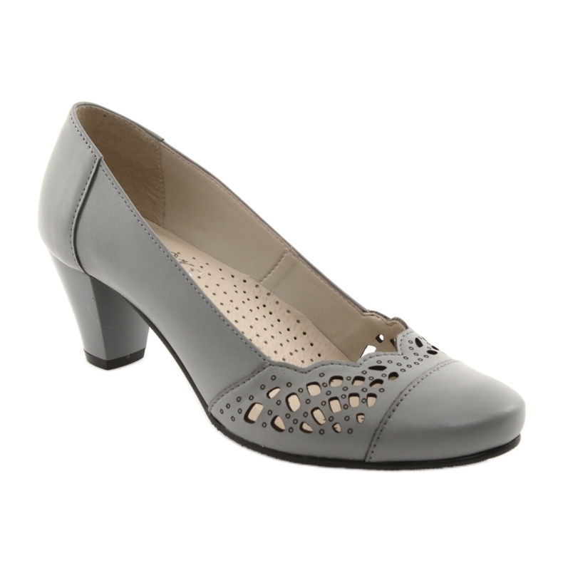 Décolleté traforate da donna Gregors 745 grigio 1