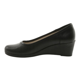 Scarpe da donna con zeppa Gregors 763 nere nero 2