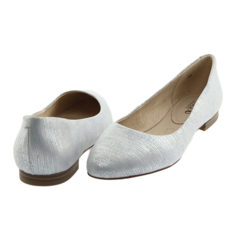 Ballerine décolleté da donna Caprice 22104 argento blu grigio 4
