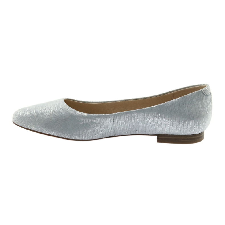 Ballerine décolleté da donna Caprice 22104 argento blu grigio 2