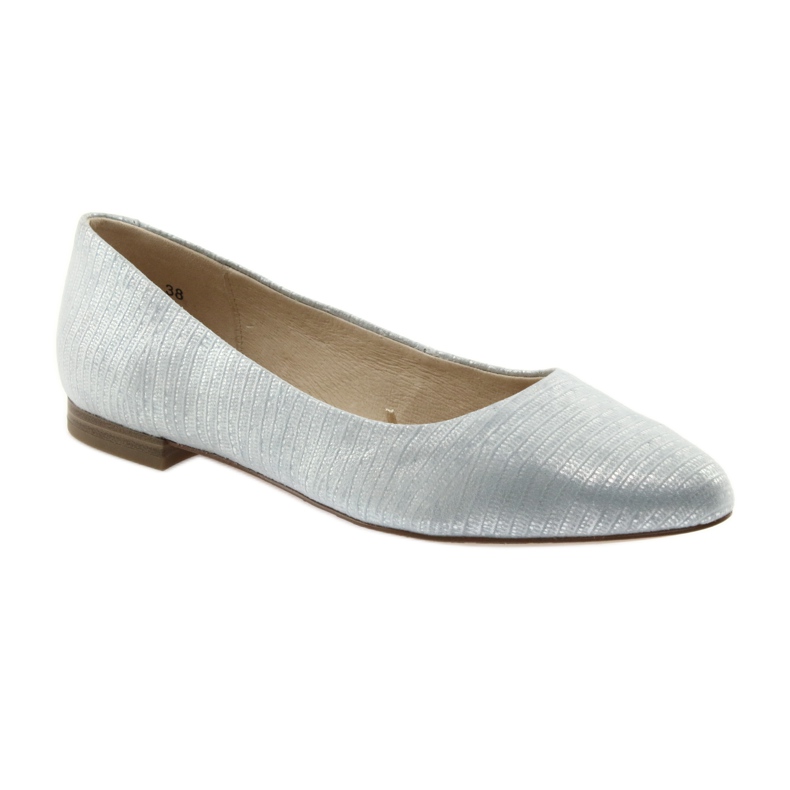 Ballerine décolleté da donna Caprice 22104 argento blu grigio 1
