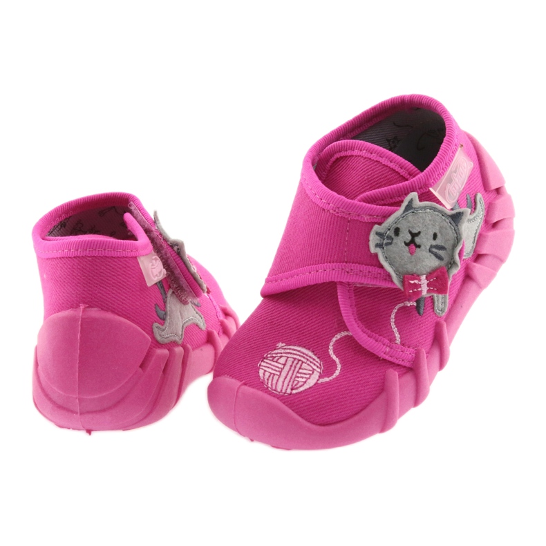 Scarpe per bambini Befado 523P013 rosa grigio 4