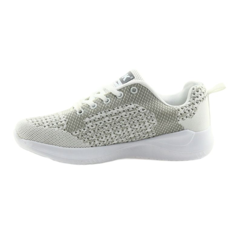 Soletta sportiva da donna bianca DK SA349 bianco-grigio con memory foam 2