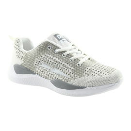 Soletta sportiva da donna bianca DK SA349 bianco-grigio con memory foam 1