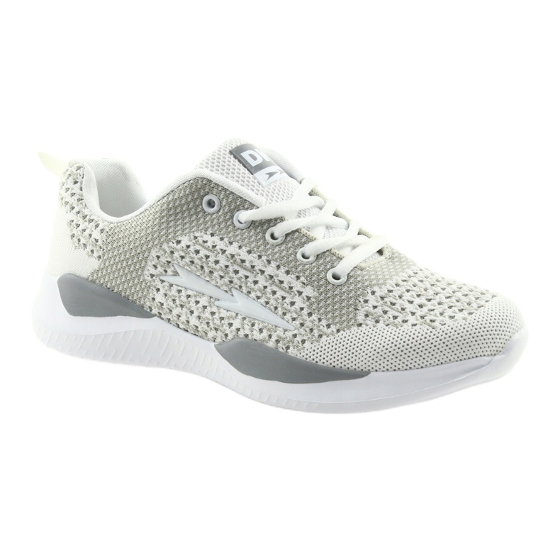Soletta sportiva da donna bianca DK SA349 bianco-grigio con memory foam 1