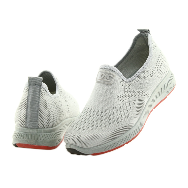 Scarpe Sportive Grigie Slip Grigie DK SA089 grigio rosso 4