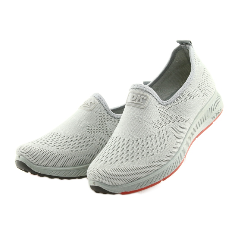 Scarpe Sportive Grigie Slip Grigie DK SA089 grigio rosso 3