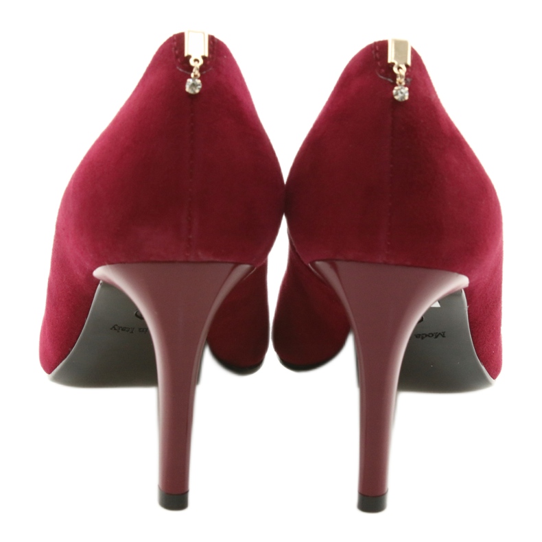 Décolleté da donna rosse SALA 7064 con decorazione rosso 6