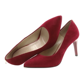 Décolleté da donna rosse SALA 7064 con decorazione rosso 5