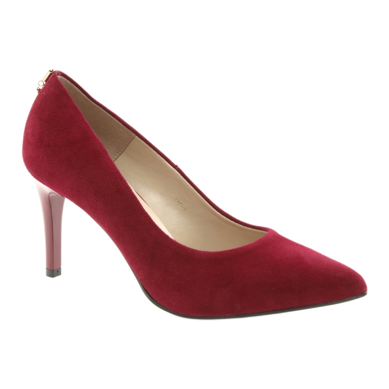 Décolleté da donna rosse SALA 7064 con decorazione rosso 1
