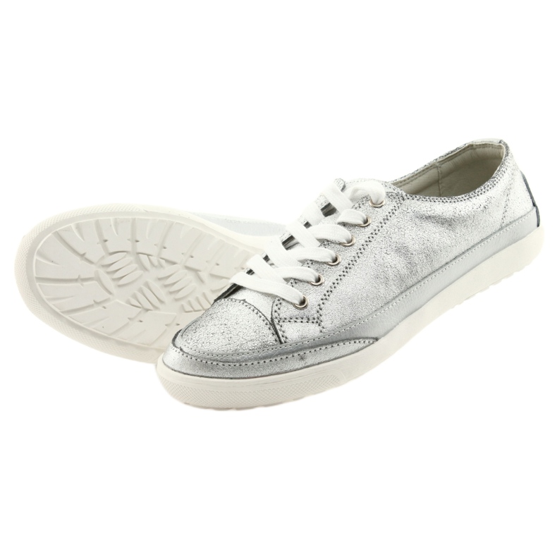 Scarpe sportive da donna allacciate Filippo 703 argento grigio 5