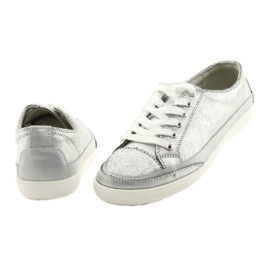 Scarpe sportive da donna allacciate Filippo 703 argento grigio 4