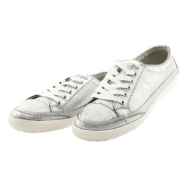 Scarpe sportive da donna allacciate Filippo 703 argento grigio 3