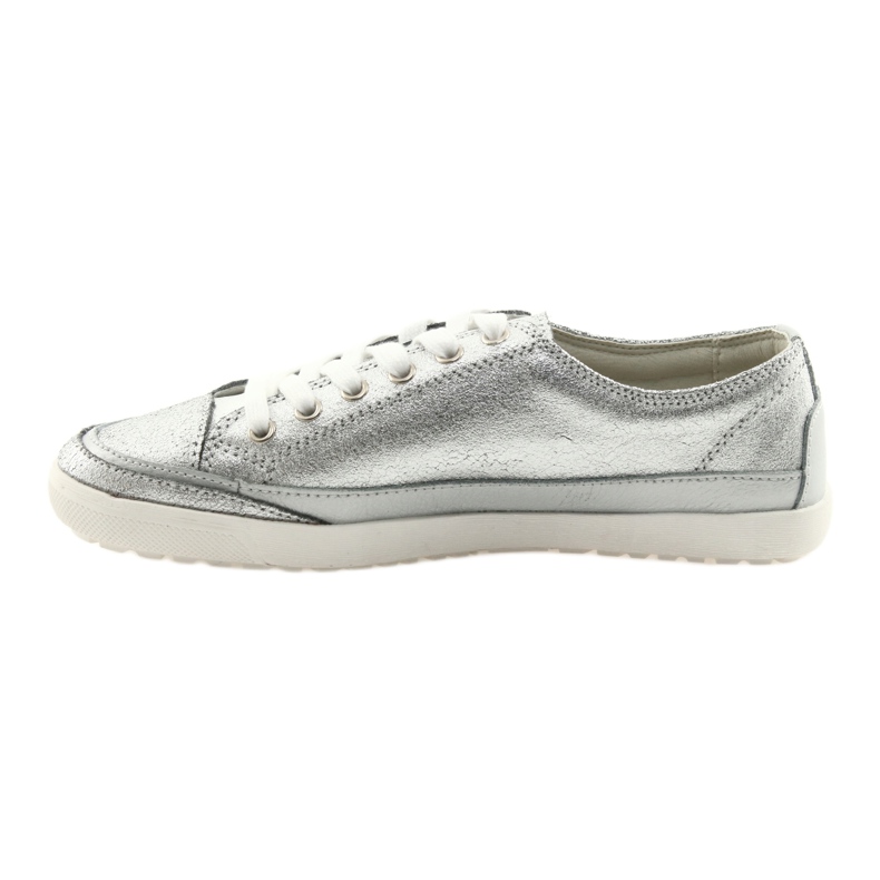 Scarpe sportive da donna allacciate Filippo 703 argento grigio 2