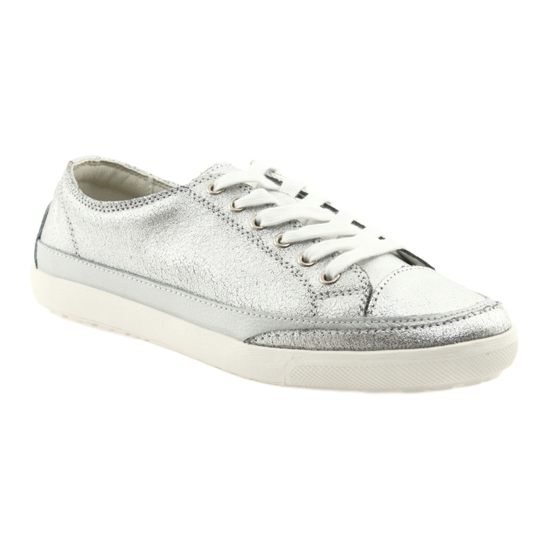 Scarpe sportive da donna allacciate Filippo 703 argento grigio 1