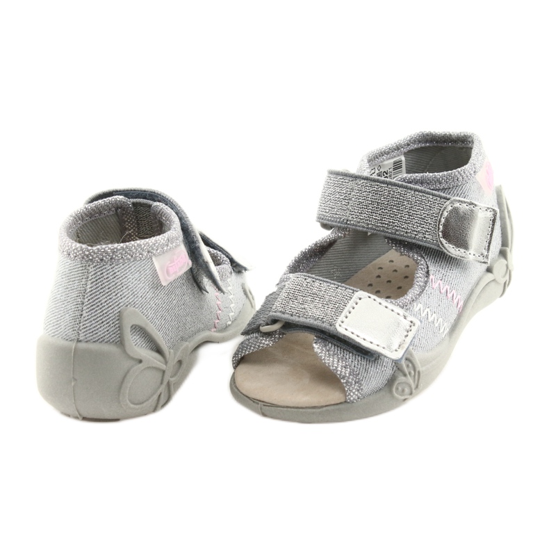 Scarpe per bambini Befado 342P002 argento grigio 4