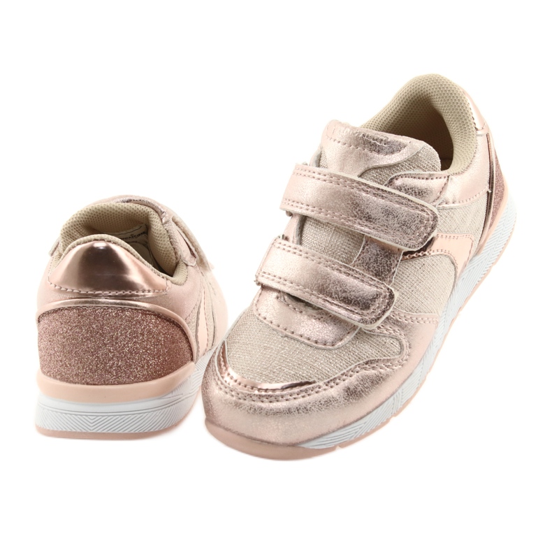 Różowe Sneakers American Club ES25 oro rosa giallo 4