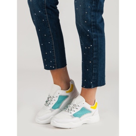 Scarpe sportive comode bianco multicolore 1