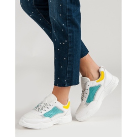 Scarpe sportive comode bianca multicolore 2