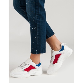 Scarpe sportive comode bianco multicolore 2