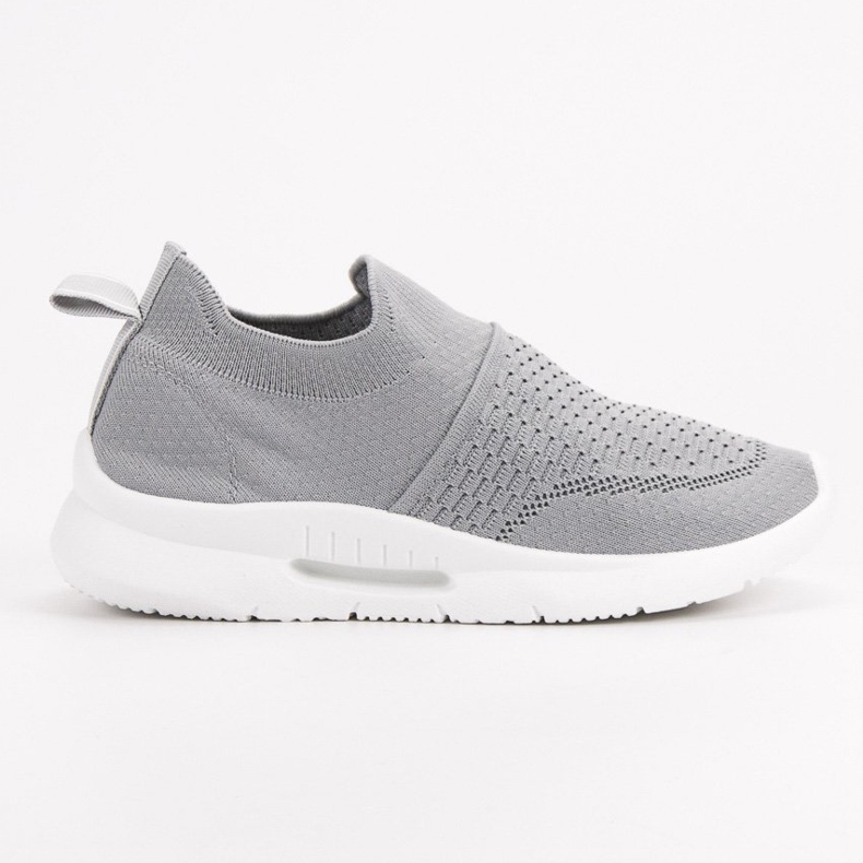 Calzature sportive in tessuto grigio 2