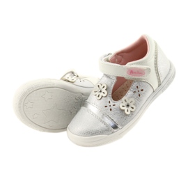 Ballerine damigella American Club GC20 bianco grigio 4