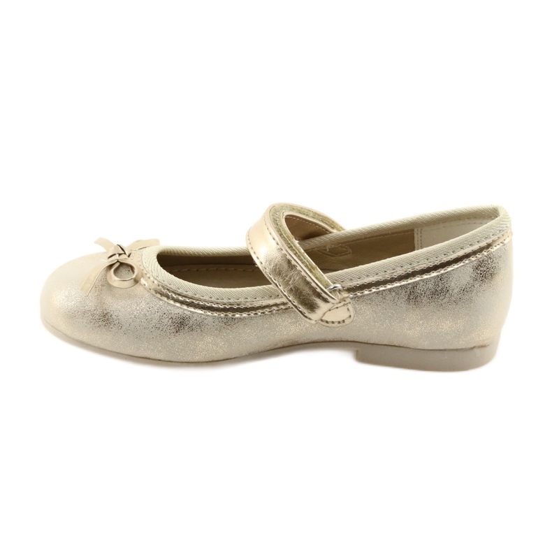 Ballerine décolleté con fiocco American Club GC18 marrone giallo 2