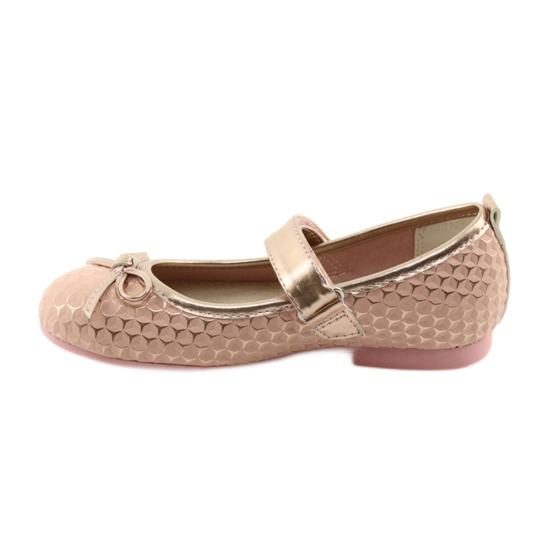 Ballerine con fiocco da bambina American Club GC16 giallo rosa 2